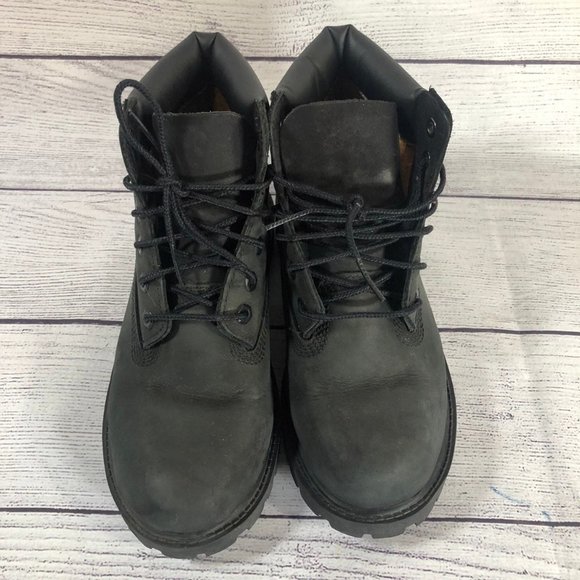 Timberland size 3 Big Kids 6 Inch Premium black - Picture 2 of 8